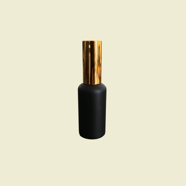 50 ml black glass serum bottle- pump lid