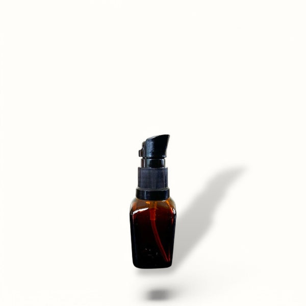 30 ml amber glass serum bottle