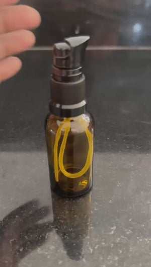 30 ml amber glass serum bottle