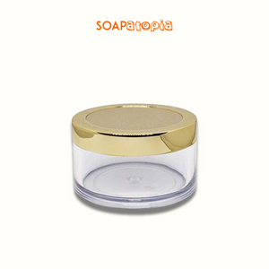 50 GMS Acrylic Containers with Gold Cap