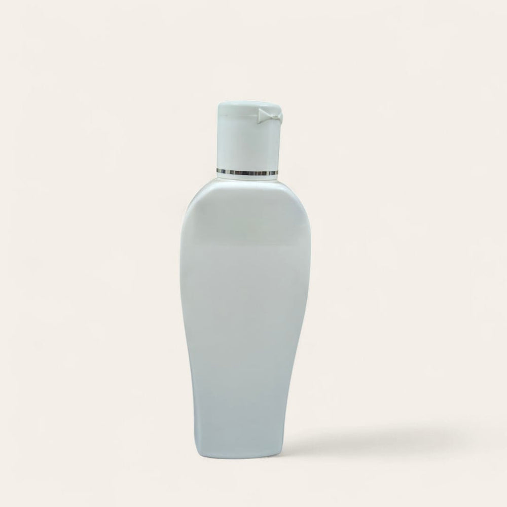 100 ml white curved pet bottle
