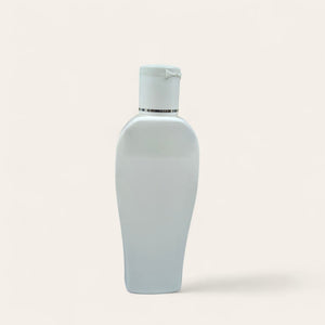 100 ml white curved pet bottle