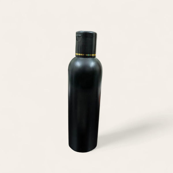 200 ml black round pet bottle