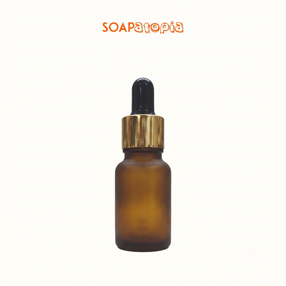 15 ML Amber Glass Dropper bottle(frosted)