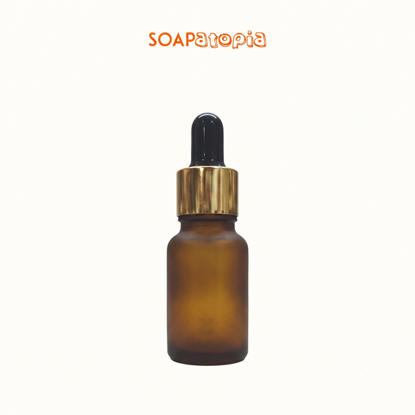 15 ML Amber Glass Dropper bottle(frosted)