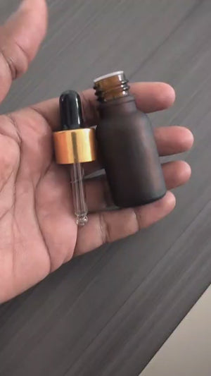 15 ML Amber Glass Dropper bottle(frosted)